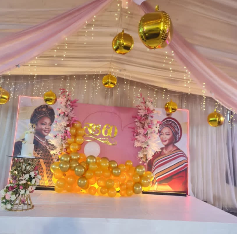 Corporate stage with dynamic lighting