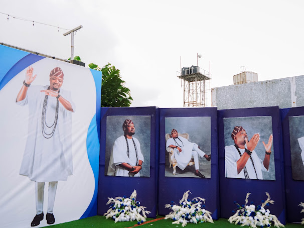 Lapelle Events outdoor portrait gallery installation