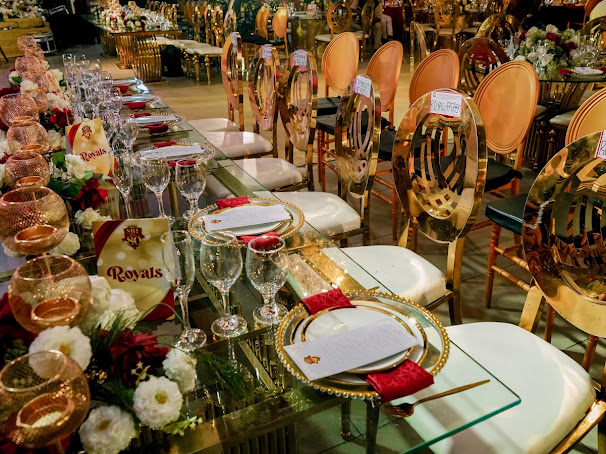 Luxury tablescape detail